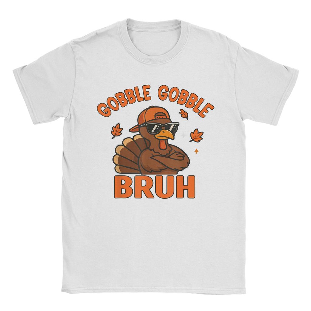 Oversized T Shirt Summer Bruh Thanksgiving Turkey Gobble Funny Fashion T Shirts Cotton Tshirt for Men Awesome Short Sleeve Tees
