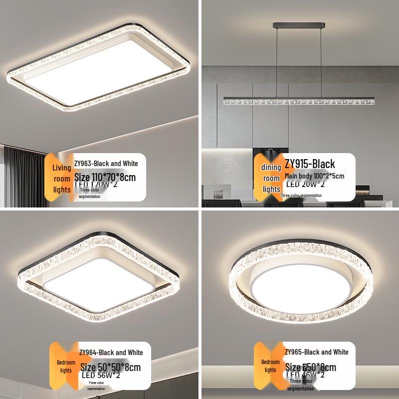 Luxury High-End LED Ceiling Light for Living Room and Bedroom Home Décor