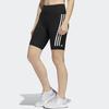 Adidas Logo Stripe Print Tight Fitness Shorts Women Shorts Black H64228