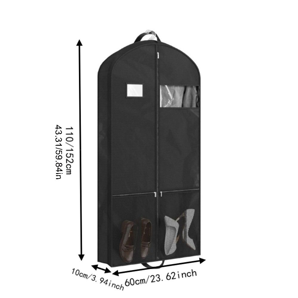 Heavy Duty Travel Garment Bags Dustroof Non-Woven Hanging Garment Suit Bag Clothes Protection