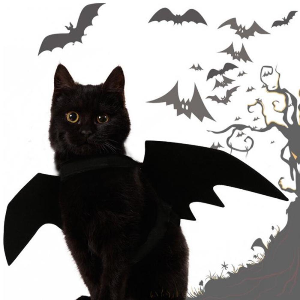 Pet Dog Cat Bat Wing Cosplay Prop Halloween Fancy Dress Costume Outfit Wings Costumes Photo Props Headwear