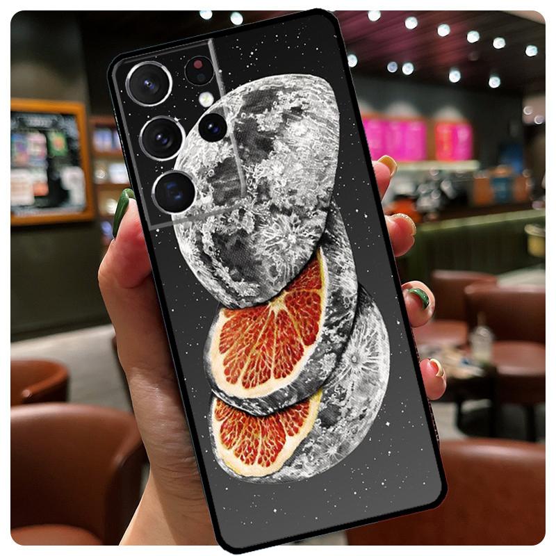 

Space Sky Moon Phone Case For Samsung Galaxy S23 Ultra S21 S22 S24 S25 Ultra S9 S10 Plus S24 S25 FE Cover Galaxy S24 Plus