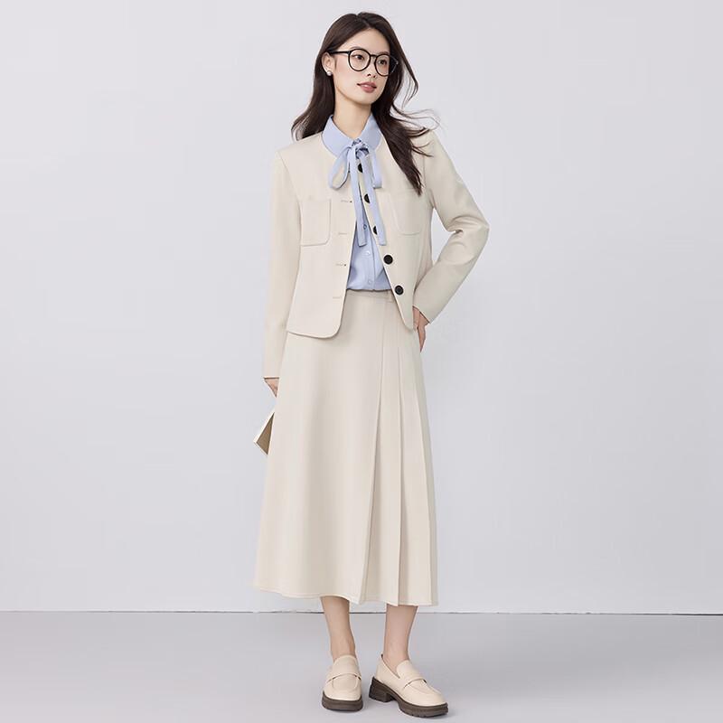 Treuilman Women's Chic Office Suit Two-Piece Set