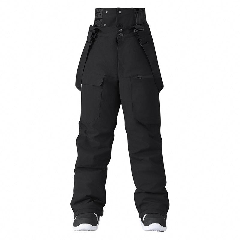 Ski Pants with Suspenders for Men & Women: Windproof, Waterproof, Warm, Thickened for Winter Snowboarding & Skiing