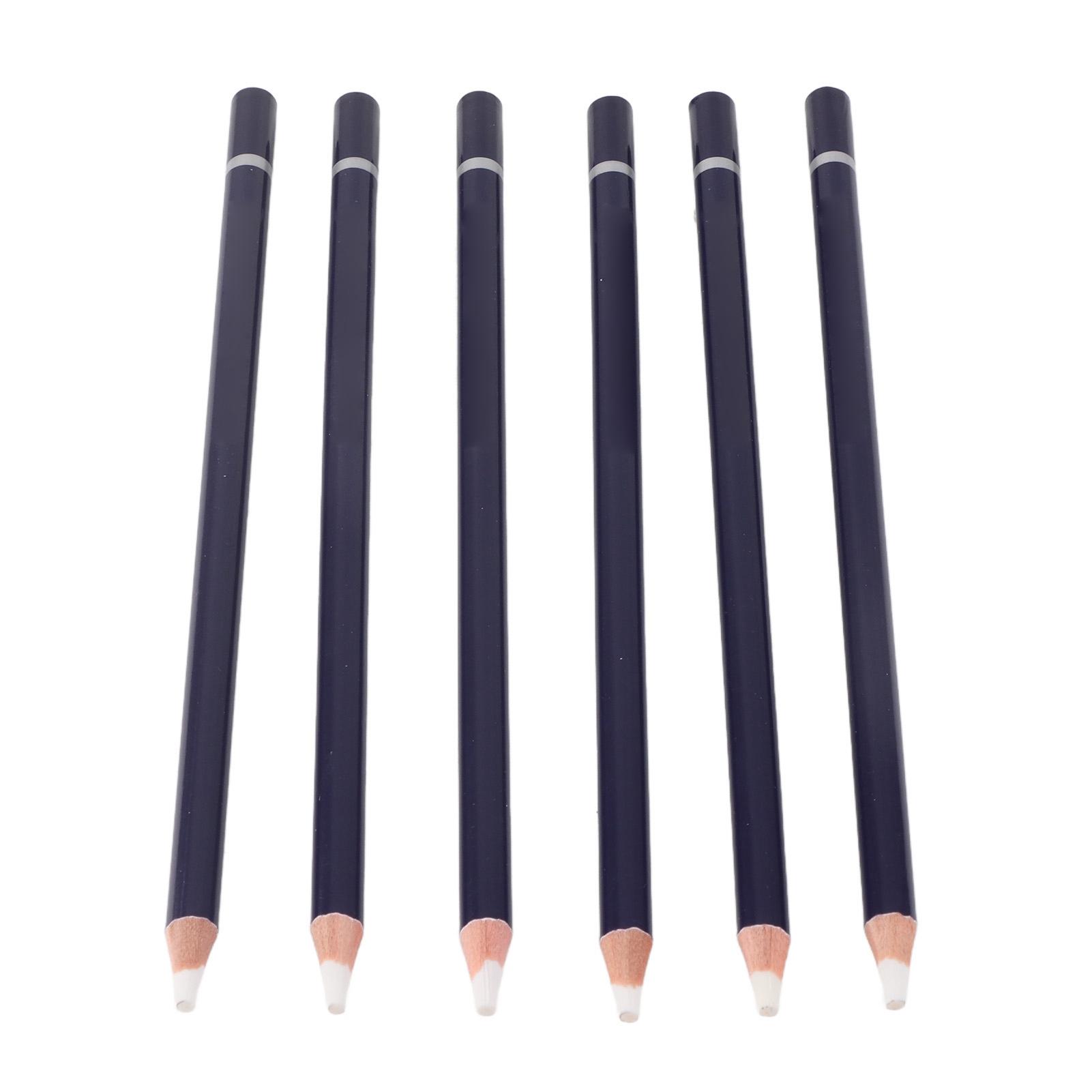 

6Pcs Eraser Pencil Set Premium Wood Easy Erasion Comfortable Grip Wide Application Eraser Pen for Sketch Illustration