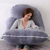 Washable J-Shaped Pregnant Pillow for Side Sleeping - Back & Belly Support Detachable Maternity Body Pillow