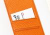 QUOVADIS genuine leather notebook cover 16 x 16 cm orange QUOVADIS qv16x1630or (cowhide) "Tail"
