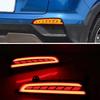 2PCS/Set Led Reflector Car Rear Bumper Light Brake Lights Rear Fog Lamp Signal Light For Hyundai Creta IX25 2014 2015 2016 2017