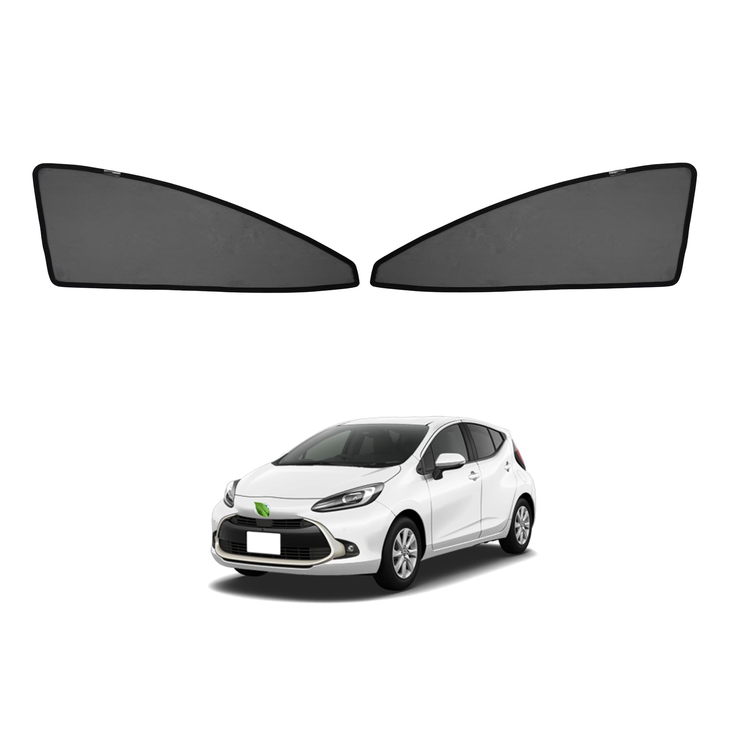 

Cartist Toyota Aqua Mesh Curtain Sunshade Side Compatible with Aqua Car Shade with UV Light and Heat Insulation Includes Instructions for Stability чёрный