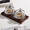 transparent with lid, du skyriai