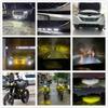 2/3/4 Lens Car Grille Light Motorcycle Auxiliary Driving LED Headlight Truck Off-road Vehicle High Brightness Spotlights 12V 24V