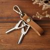 Crazy Horse Leather Leather Pendant Zinc Zinc Alloy Backpack Pendant Cowboy Style Car Key Chain  Gift