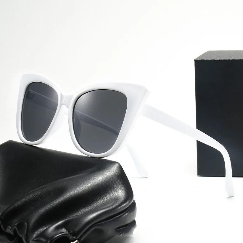 Fashion Street Shooting Cat Eye Sunglasses Po Props Oval Frame Gradient Lens Sun Glasses UV400 Protection Eyewear for Women