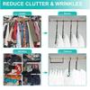 Yousheng 8Pcs Clothes Hangers with 360-Degree Swivel Hook Strong Load-bearing Collapsible Hangers Closet Organizers