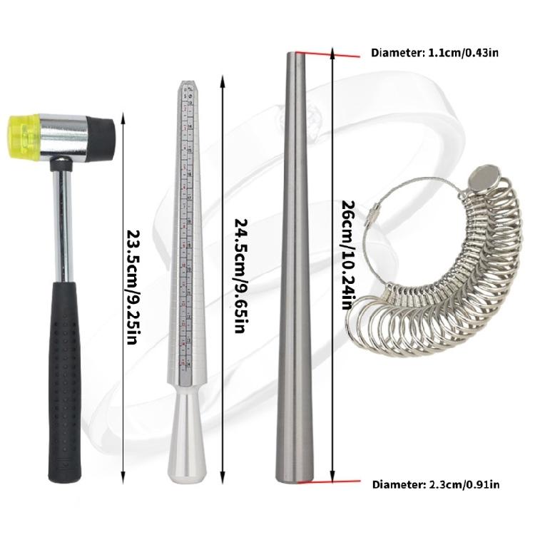 Multifunctional Metal Rings Measurement Instrument for Craft and Designs Professionals