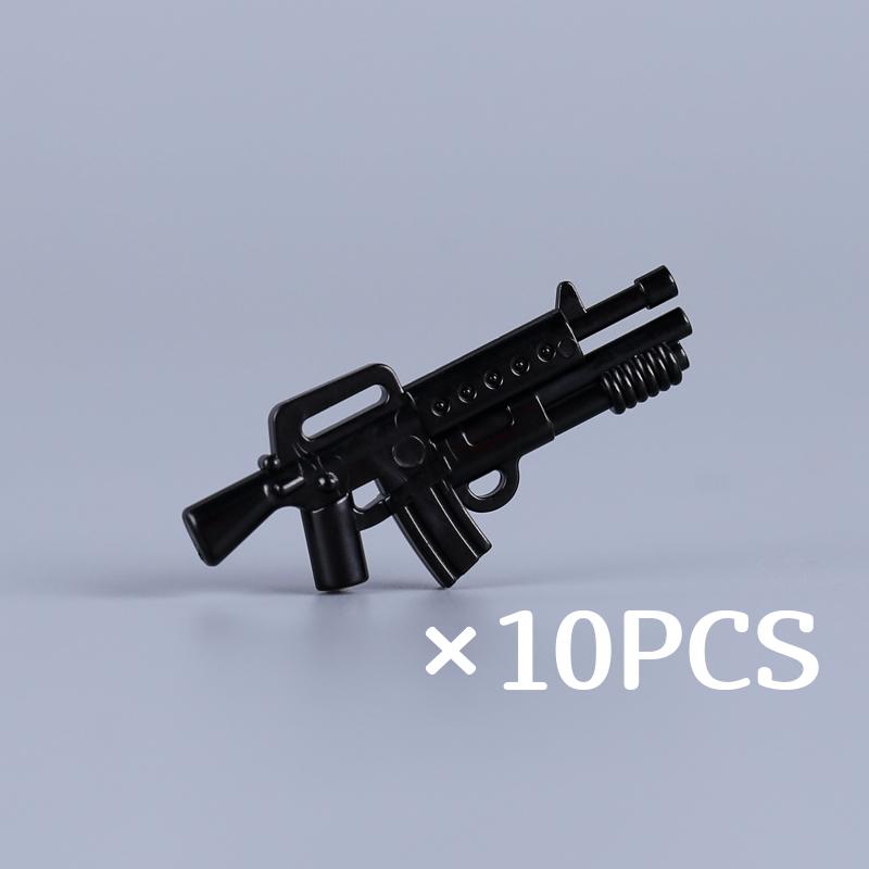 WW II Army Figures Accessory Parts Brick Playset WW2 Soldiers Army Warrior SWAT Police SWAT Machine Gun Scale Ratio Model Block Bricks Toys Playsetss