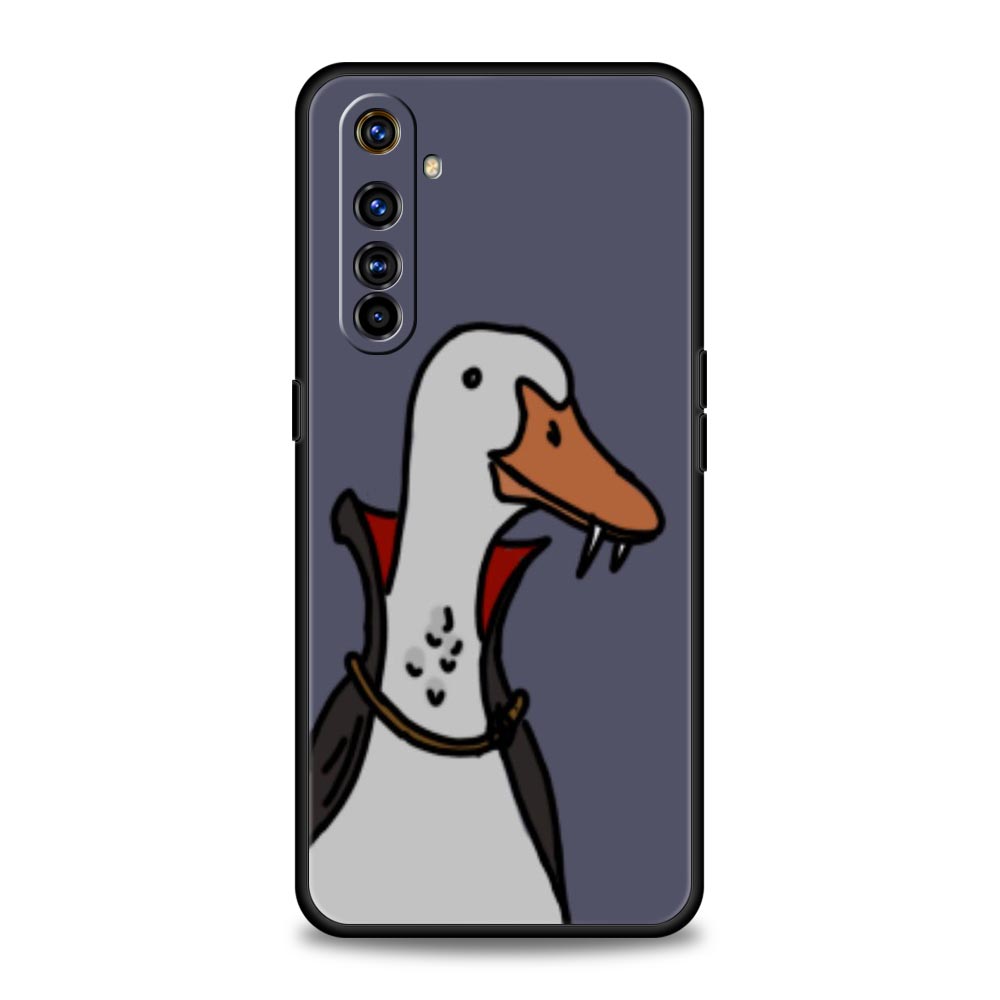 

Soft TPU Case For Realme C67 C63 C55 C53 C25 C21 10 11 12 13 GT 2 3 5 Pro Plus 5G Shockproof Phone Cover Cute Goose Duck Game Realme GT2 Pro