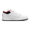 Air Jordan 1 Low GS White Black Red Youth Shoes 553560-160