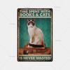 Mfoever Animal Inspirational Slogan Metal Sign Vintage Tin Sign Metal Vintage Bar Vintage Wall Decoration Bar Club Man Cave Metal Poster