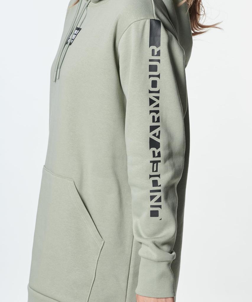 UA RIVAL FLEECE OVERSIZED PULL OVER HOODIE Grove Green MD [Under Armour]