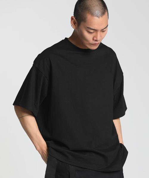 Studio 235 Daily Basic Oversized Plain Short Sleeve Black Free