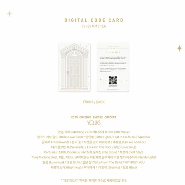 Pre-order DOYOUNG ENCORE Concert Yours Digital Code & POB