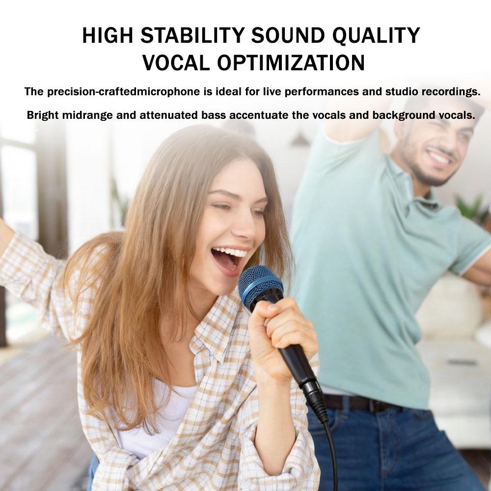 Handheld Dynamic Noise Reduction Microphone E945 Heart-Shaped Directional High Fidelity Pickup Professional Microphone for Live Stage Singing Karaoke