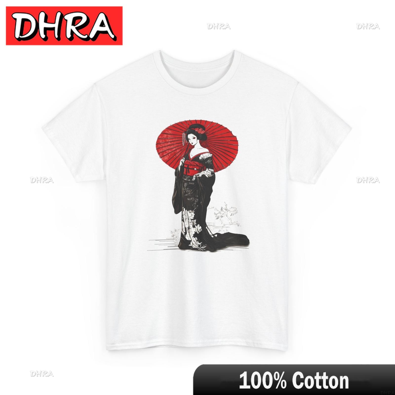 Japanese Geisha TShirt Great Wave of Kanagawa Tee Ukiyoe Art Shirt Casual Artistic Tshirts Creative Unique Vintage Tee TShirt S