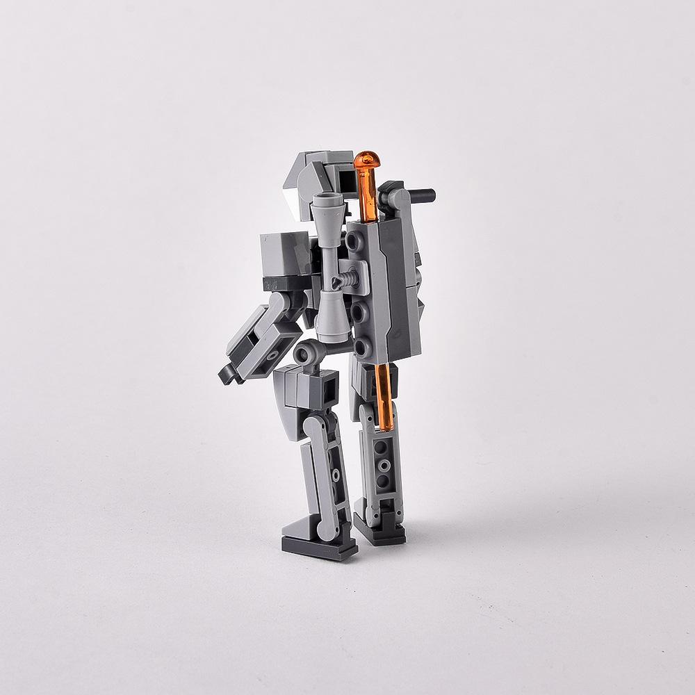 Samurai Mecha Building Block Warrior Robot Model Assembly Toy Compatible Small Particle Set