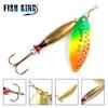 FISH KING Spinner Isca Long Cast 18g 24g Colher Iscas Pike Metal Isca De Pesca Baixo Isca Dura Con Ganci