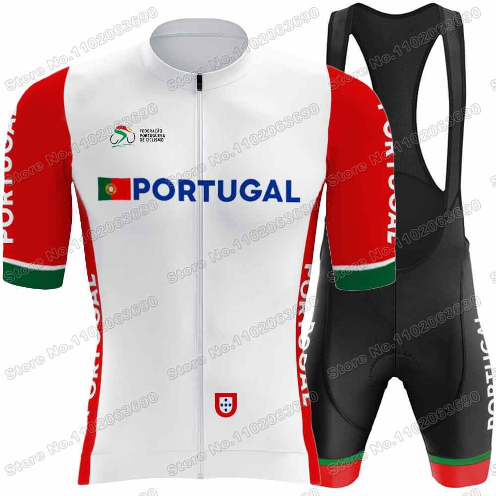Portugāles Riteņbraukšanas Džersija Komplekts Vīriešiem Portugāles