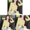 French Inspired Ladies Shirt With 3d Effect And Ruffle Sleeves For Spring