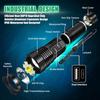 2Pack Rechargeable Flashlights, 100000 High Lumens Super Bright Led Tactical Flashlight with 5 Modes, High Power Waterproof Dual Button/Dual