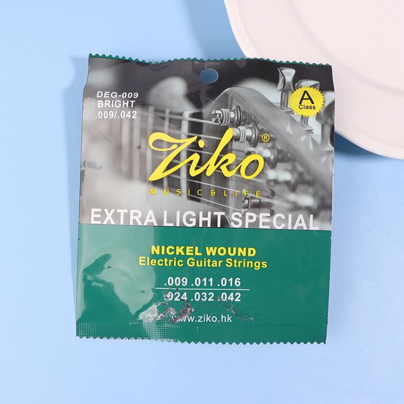 Deg-009 Electric Guitar Strings Steel Core Surface Coating Nickel Long Life Electric Guitar Stringed Parts Accessories