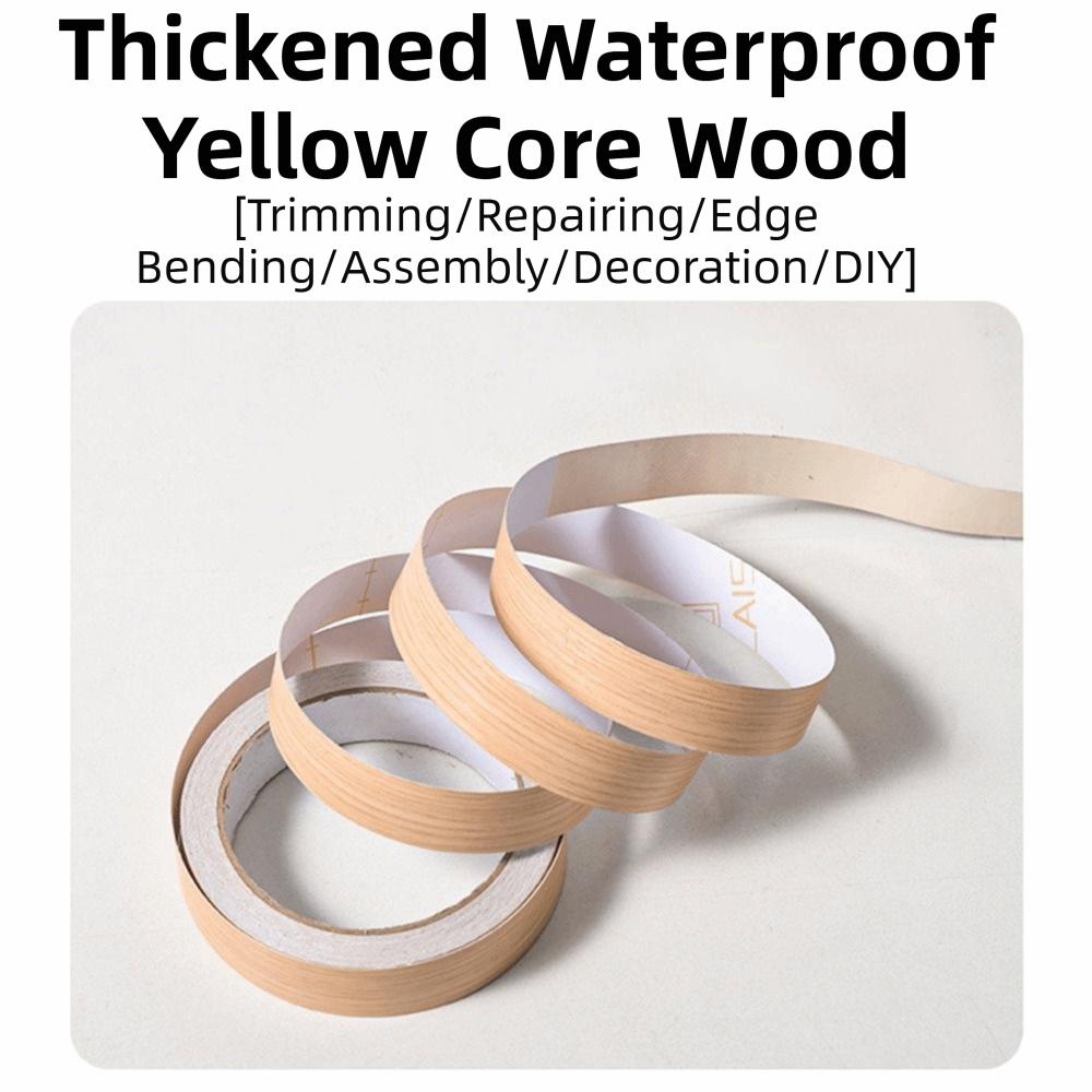 Multiple Styles Veneer Edge Banding Tape Wood Grain Gap Sticker Furniture Restoration
