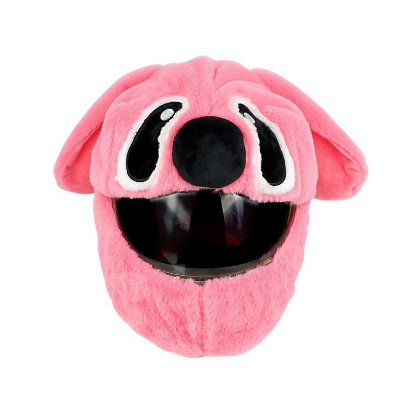 Fleece Motorcycle Balaclava Hood Men Women Windproof Warm Face Cover With Cartoon Animal Design