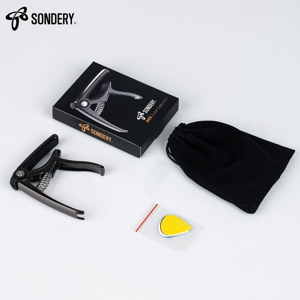 Capo Tast Guitar String Cutting Bridge Pin Puller 4 in 1 Acoustic Guitar Electric 6 Strings Acoustic Guitar Capo 5 guitar plectrums and pouch included