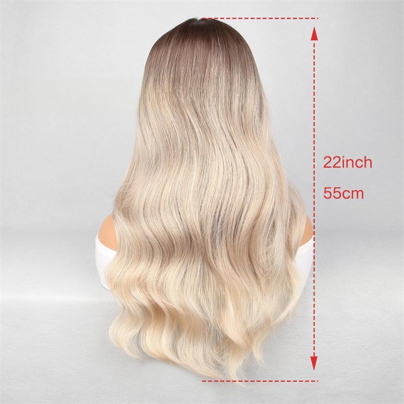 Long Wave Synthetic Wig Body Wavy Hair Heat Resistant Wig for Women Daily Halloween Cosplay Use