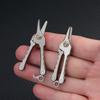 Mini Unisex Nose Hair Trimmer Silver Beard Trimming Titanium Alloy Scissors  Outdoor Tool