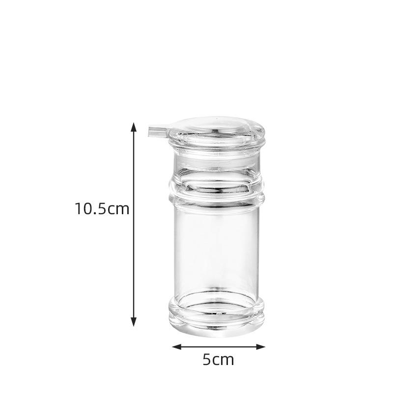 Clear Acrylic Seasoning Oil Bottle Portable Plastic Spice Jar Salt Shaker BBQ Pepper Dispenser Soy Vinegar Cruet Kitchen Tools