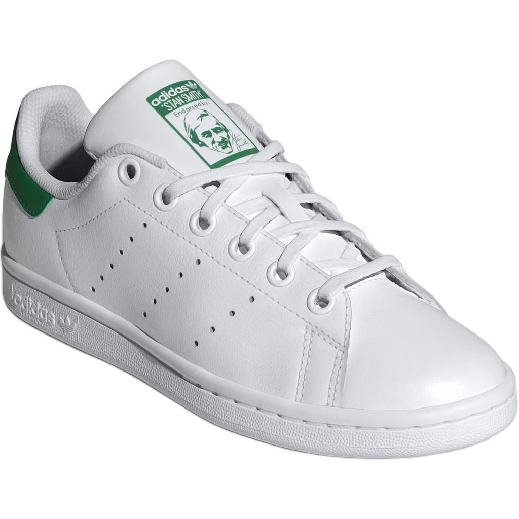 Adidas Stan Smith J White Green Kids Sneakers Cloud-White JP9710