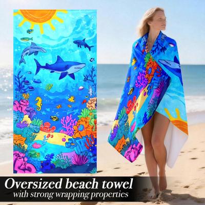 Extra Large Luxury Oversized Beach Towel | Plush Absorbent Microfiber With Strong Wrapping Properties, Perfect For Sports, Gym |