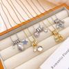 Necklace Explosive Square Ice Cream Color Necklace Light Luxury Micro-inlaid Zircon Temperament Advanced Sense Simple Accessories