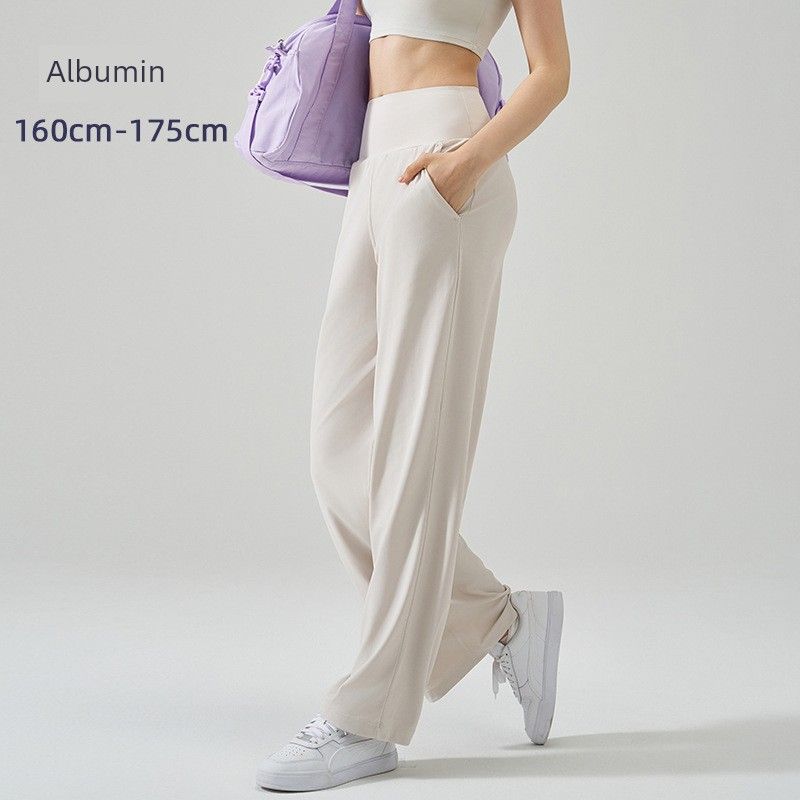 Loose Straight Sweat pants Drape Slimming High Waist Running Training Summer Breathable Fairy Draping Effect Yoga Pants Thin
