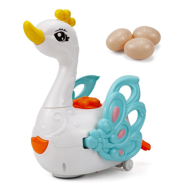 Egg-Laying Little Swan Playhouse Toy Electric Universal Walking Fun Electric Children's Musical Educational Toy