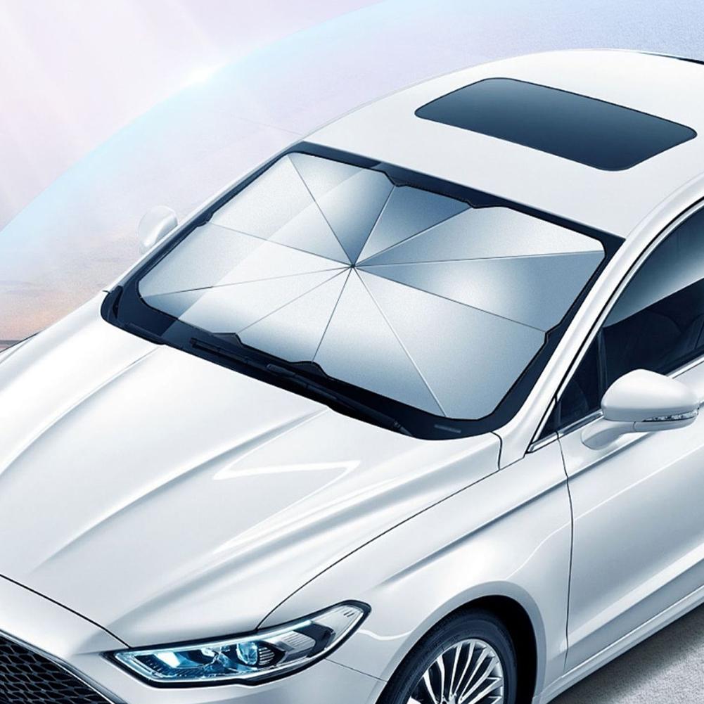 New Car Sunshade Umbrella Foldable Front/Rear Windows Sunshade Cover All Season Car Sunshade UV Ray Block Protection Accessories