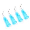 100 unidades Desechables Dental Pre Doblado Puntas de Aguja de Irrigación Punta de Aguja Dispensadora Accesorio de Repuesto Azul