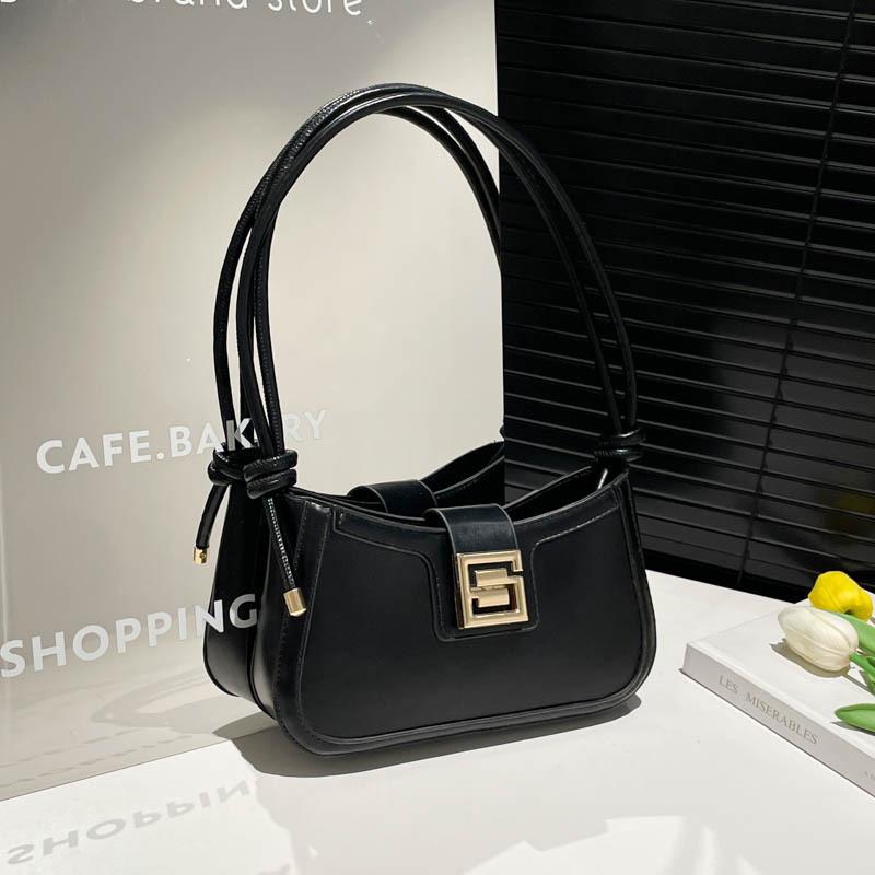 

Fashion underarm bag summer new high-end texture shoulder handbag versatile niche design women s bag чёрный