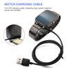 1m 3.3ft Smart Watch Magnetic Charger Charging Data Cable Black for Asus ZenWatch 2