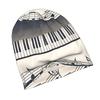 ZLIENSZUS Adult Piano Key Beanie Hat - Piano Pattern Suitable for Commuting, Urban Style, Versatile for Morning & Evening Wear, Elegant Piano, Flat Pr